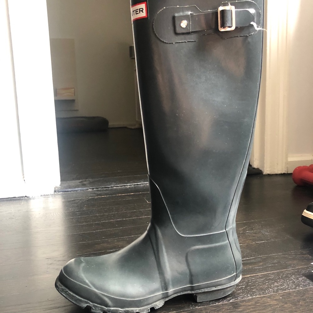 Hunter Tall Dark Green Rain Boots
